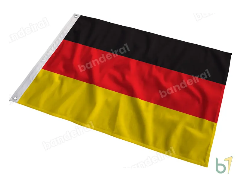 Bandeira da Alemanha — poliéster — em movimento