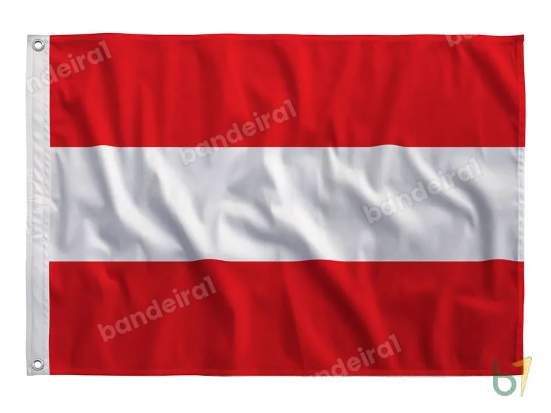 Bandeira da Áustria — poliéster — vista frontal
