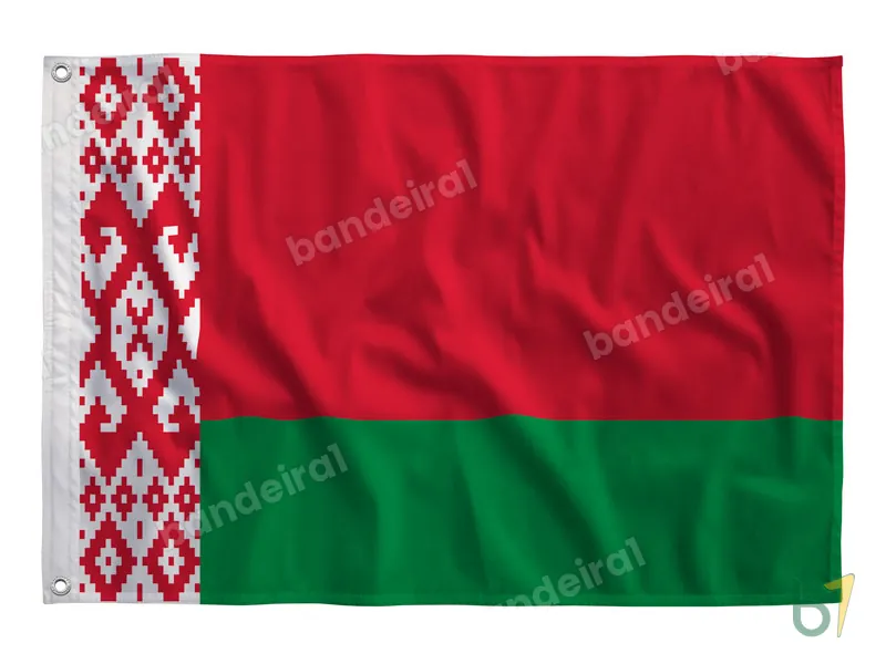 Bandeira de Belarus — poliéster — vista frontal