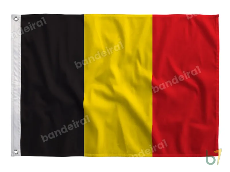 Bandeira da Bélgica — poliéster — vista frontal