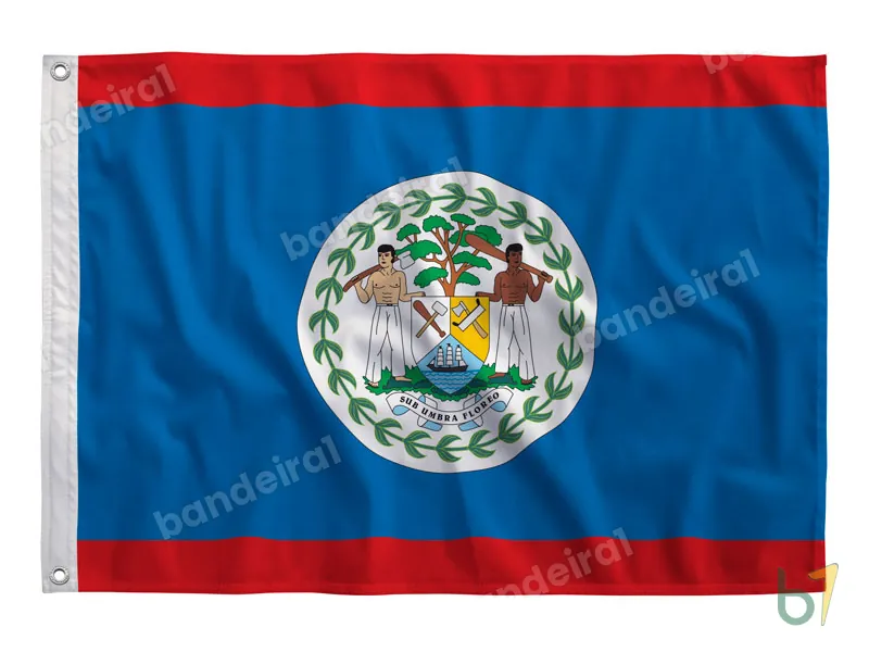Bandeira de Belize — poliéster — vista frontal