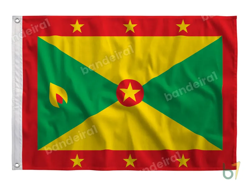 Bandeira de Granada — poliéster — vista frontal