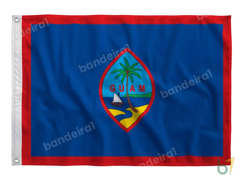 Bandeira de Guam — poliéster — vista frontal