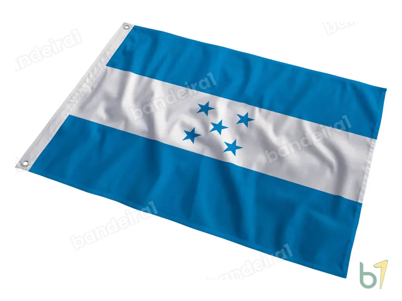 Bandeira de Honduras — poliéster — em movimento
