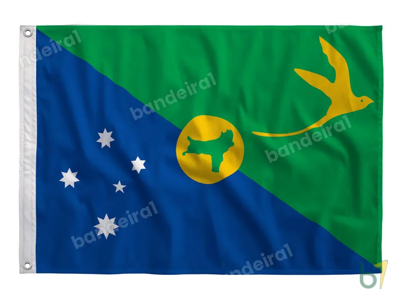 Bandeira da Ilha Christmas — poliéster — vista frontal