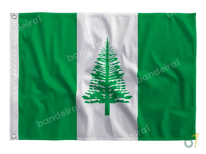 Bandeira da Ilha Norfolk — poliéster — vista frontal