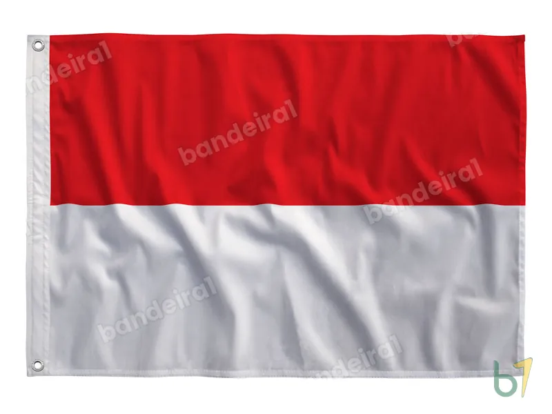 Bandeira da Indonésia — poliéster — vista frontal