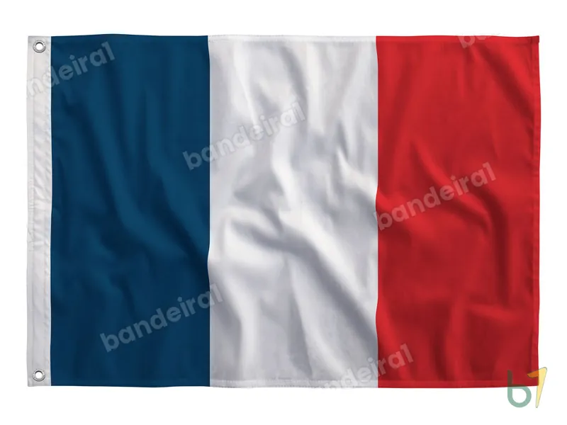 Bandeira de Mayotte — poliéster — vista frontal