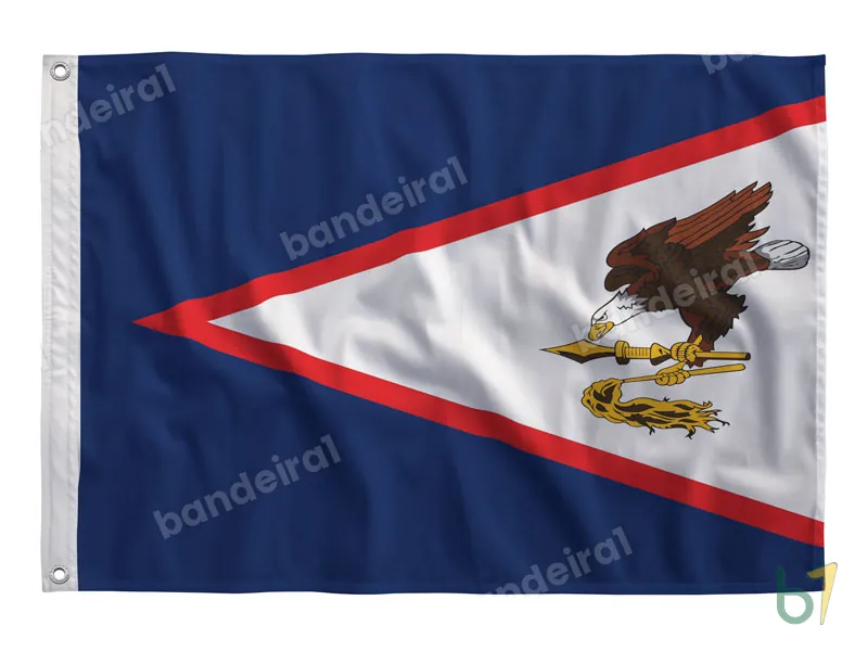 Bandeira da Samoa Americana — poliéster — vista frontal